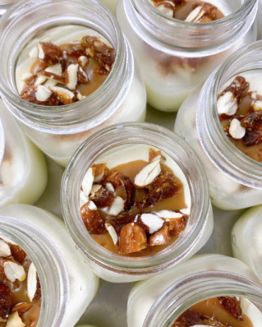 Pannacotta e croccante